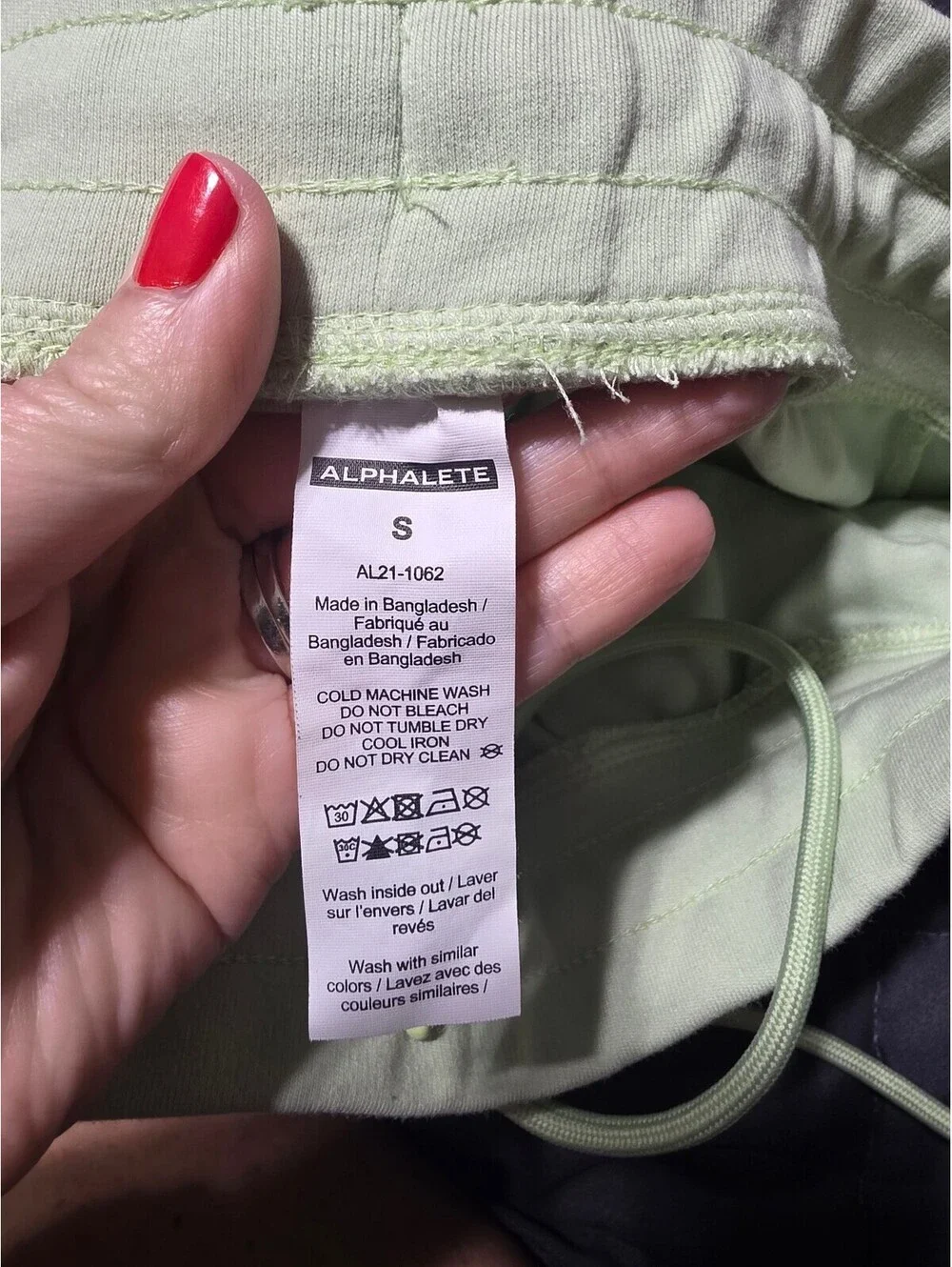 Alphalete Light Green Athletic Shorts Size Small